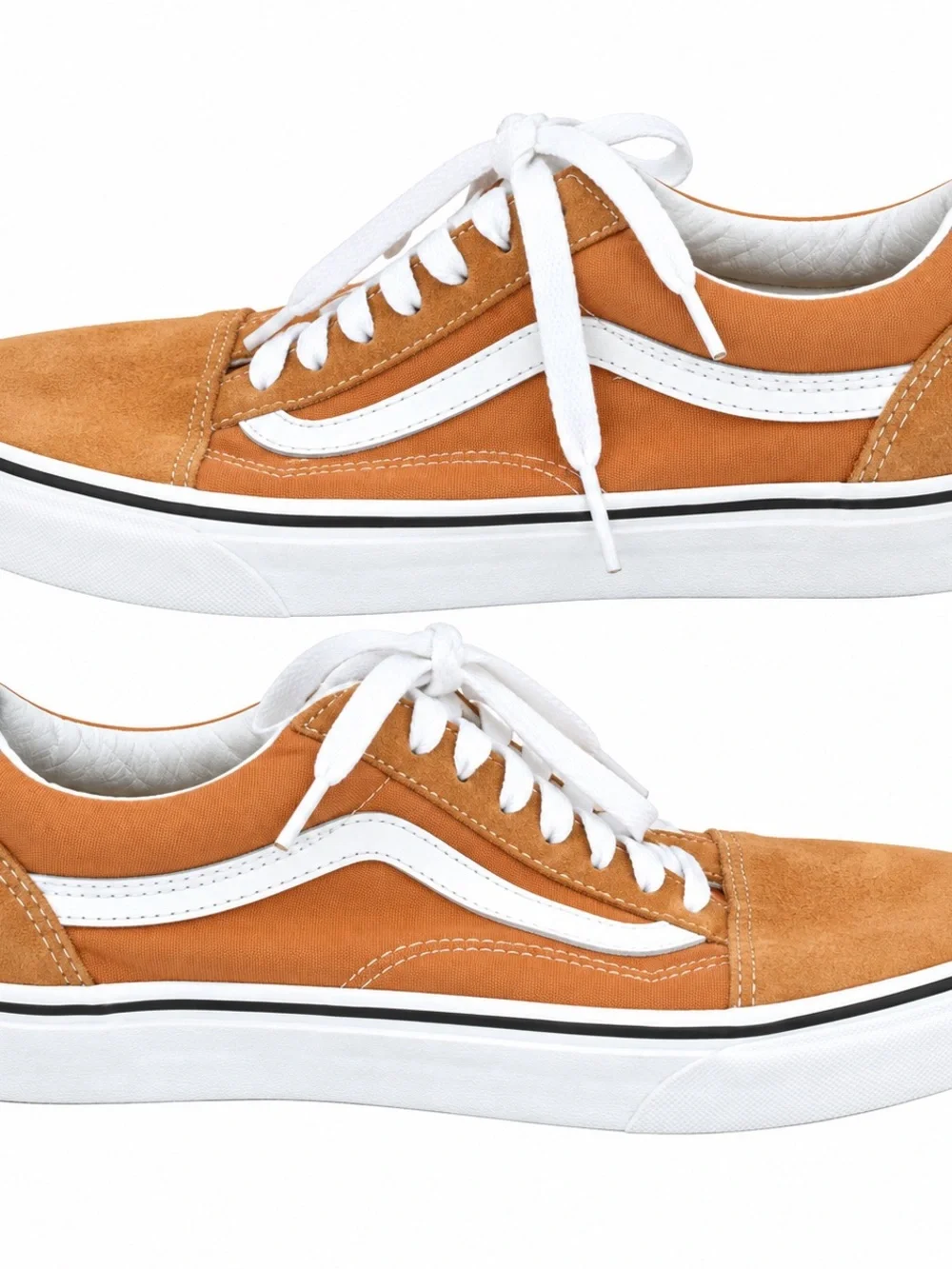 Vans Old Skool Tan Brown Suede Canvas Sneakers Women 8 Men 6.5